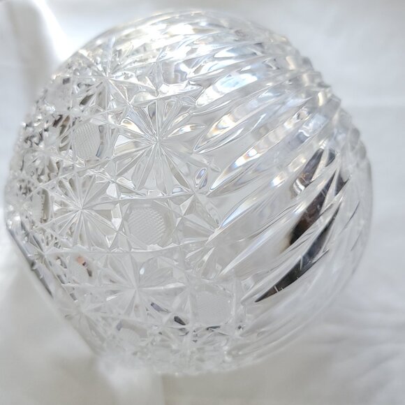VTG POLONIA CRYSTAL Candle Globes or Rose Bowls- Poland - Picture 5 of 8